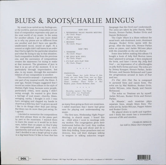 Charles Mingus Blues & Roots DOL LP, Album, RE, Blu Mint (M) Mint (M)