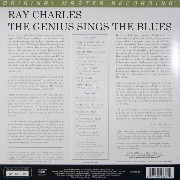 Ray Charles - The Genius Sings The Blues | Mint (M) Mint (M)