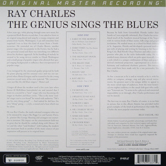 Ray Charles - The Genius Sings The Blues | Mint (M) Mint (M)